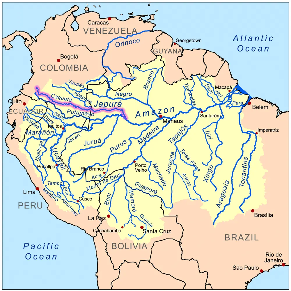 rio caqueta mapa