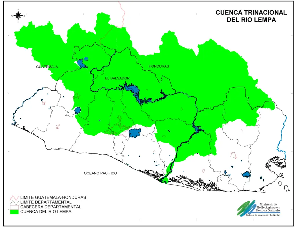 Río Lempa: Ubicación, mapa, cuenca y mucho más