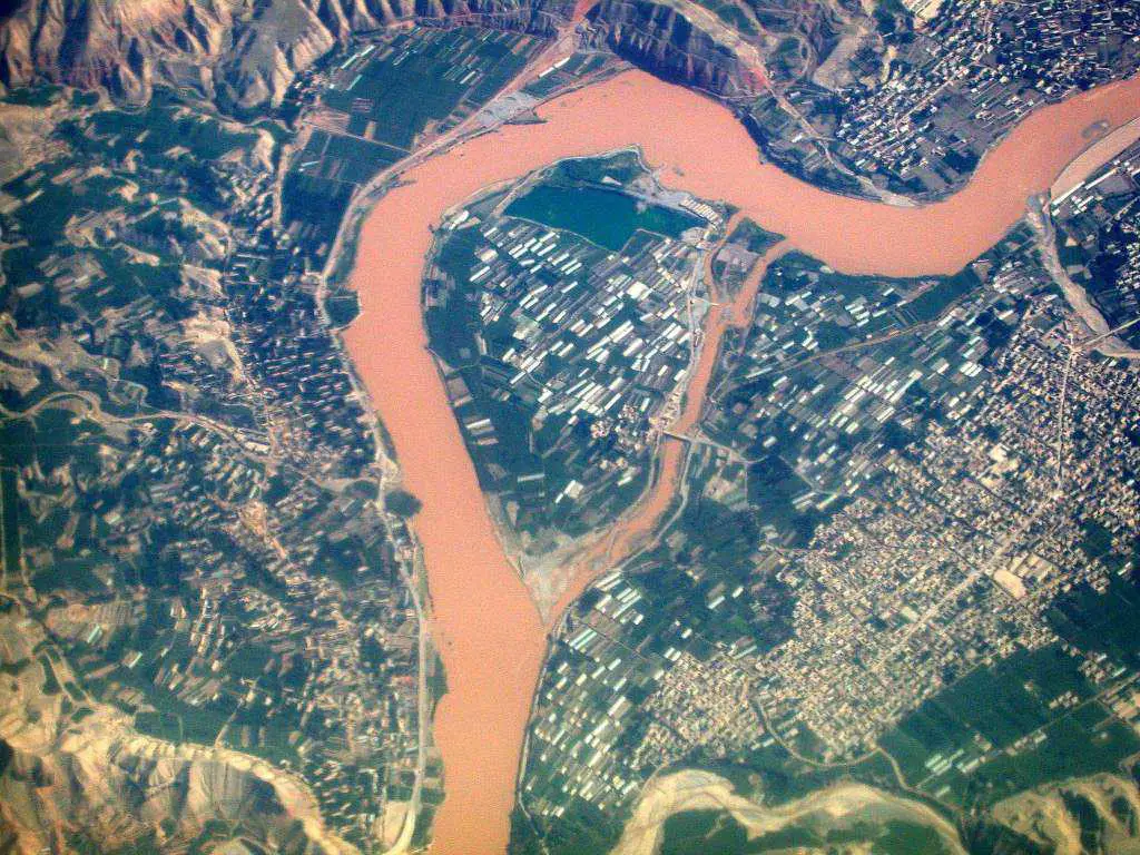 Rio Amarillo. Vista aérea