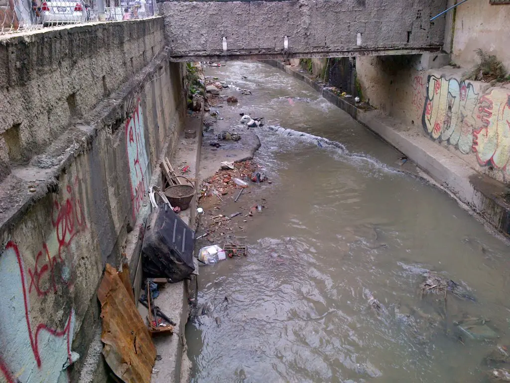 Río Guaire. Contaminación