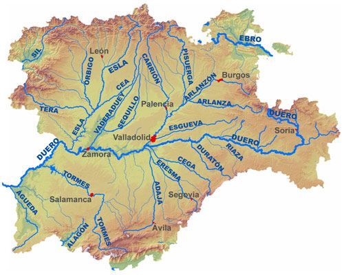 rio duero mapa EL RÍO DUERO: Mapa, Nacimiento, Longitud, y mucho más.