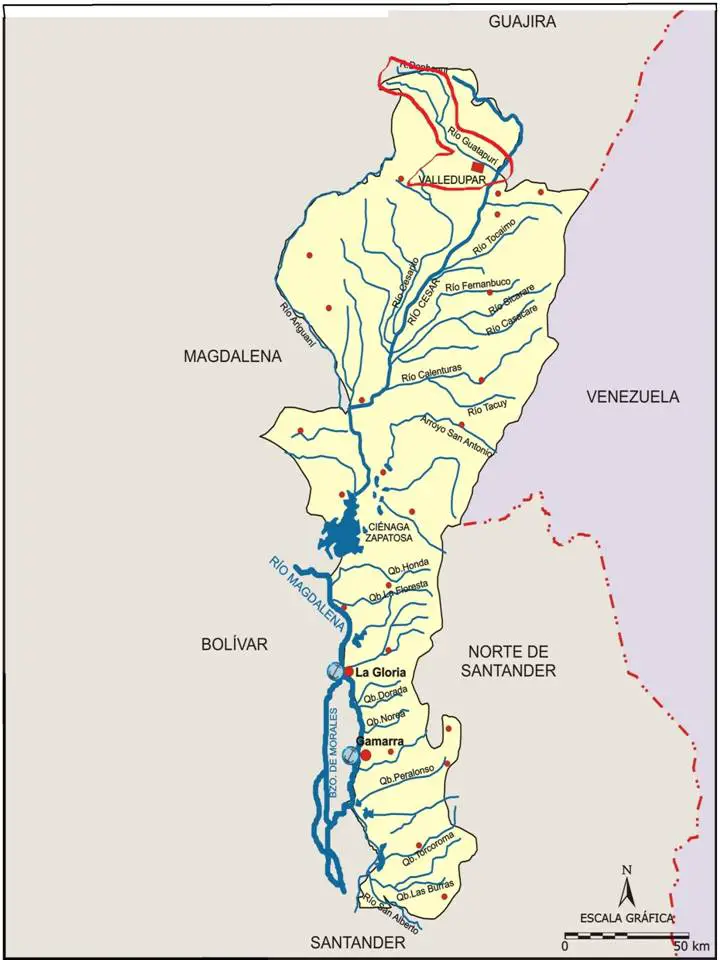 Río Cesar: mapa y todo lo que desconoce sobre él