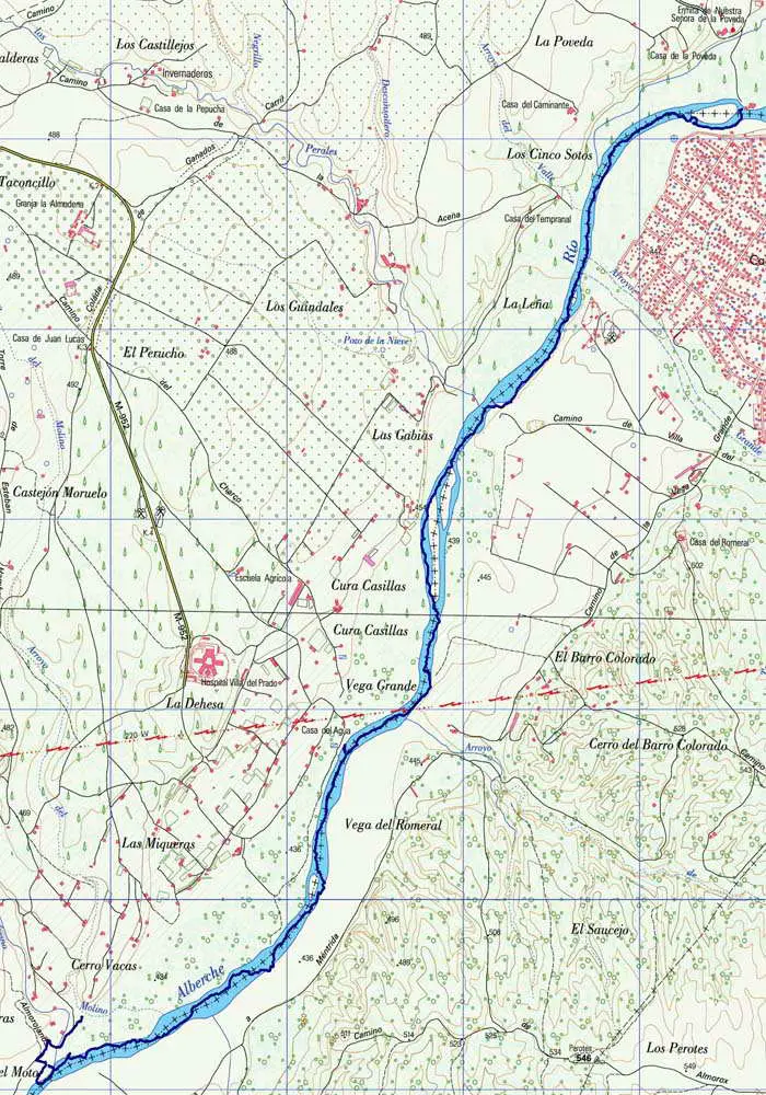 mapa del rio alberche