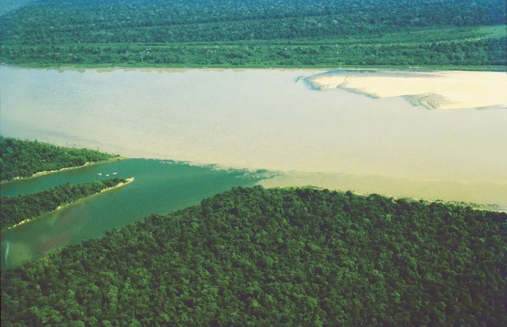 aguas blancas del rio amazonas