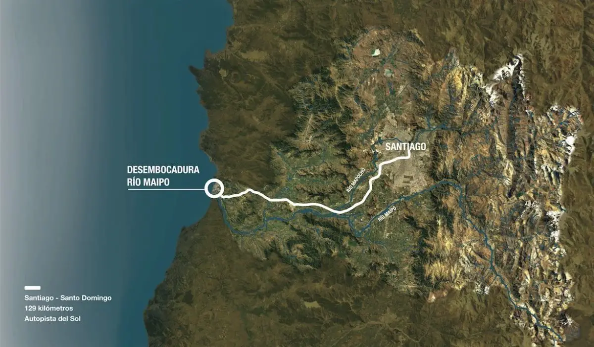 Rio Maipo mapa, y todo lo que desconoce sobre él