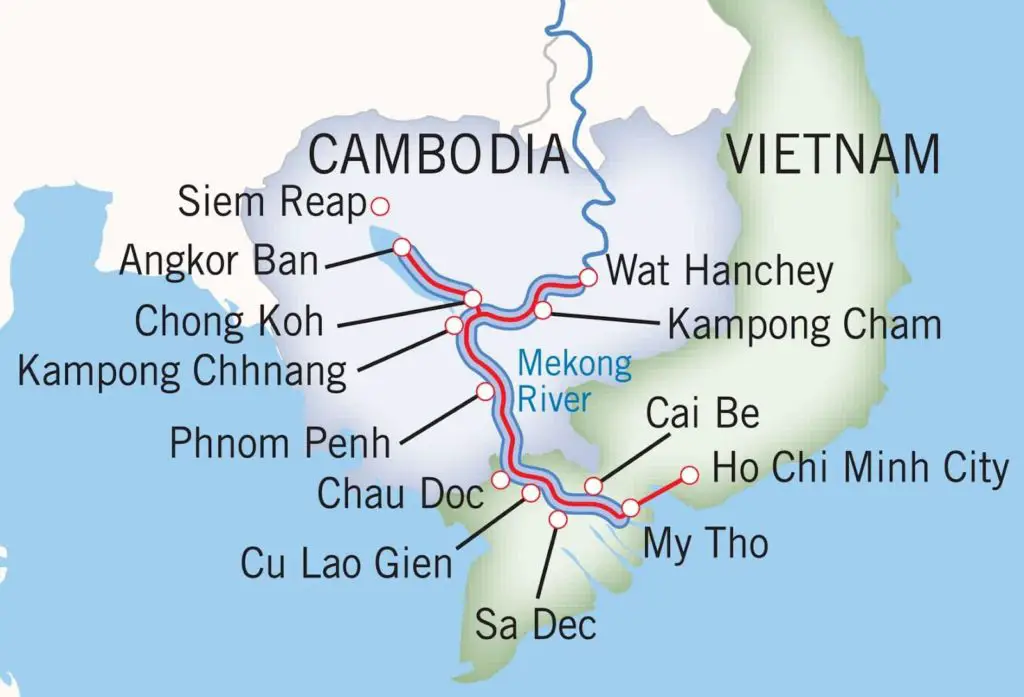 mapa del rio mekong