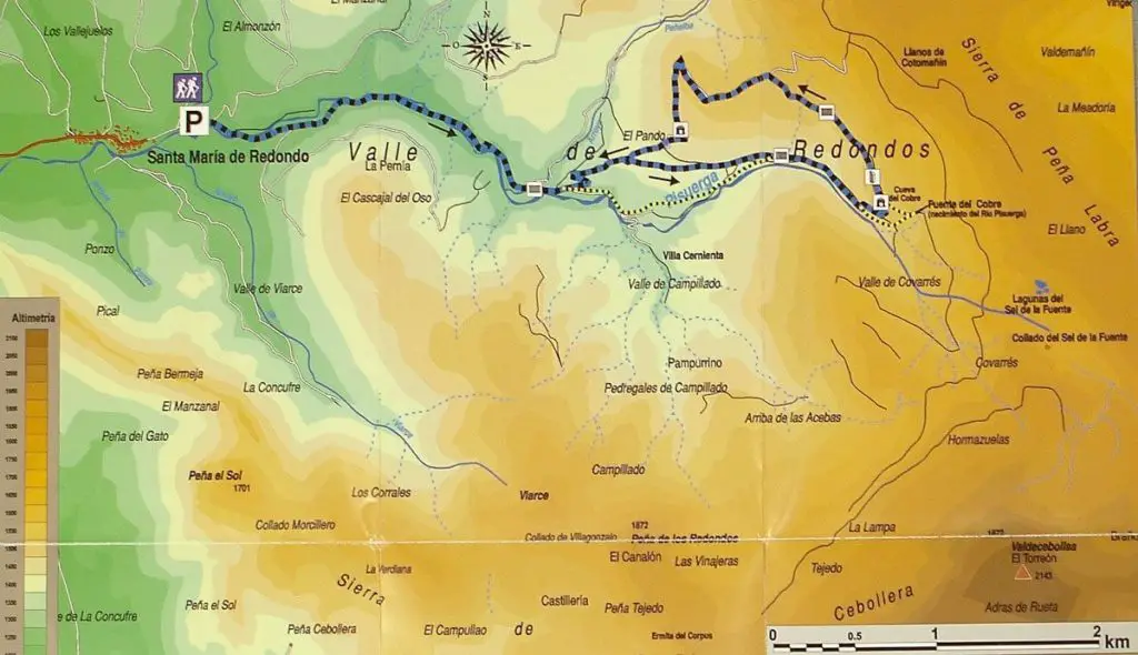 Mapa del río Pisuergas