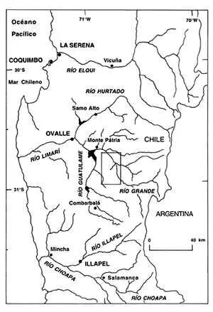 mapa del rio choapa