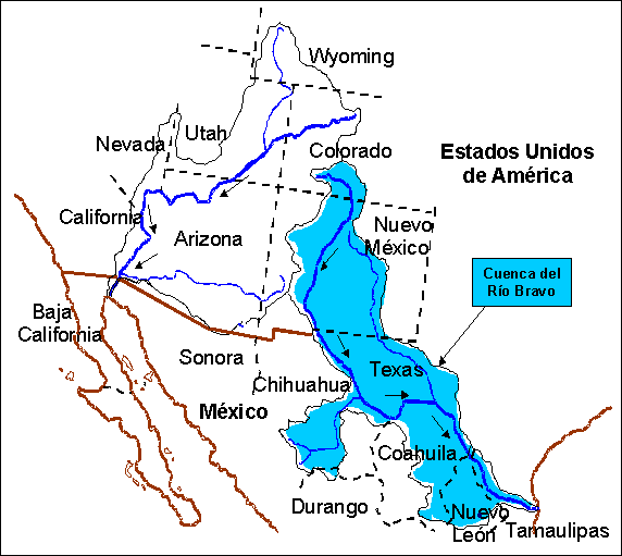 mapa del rio conchos