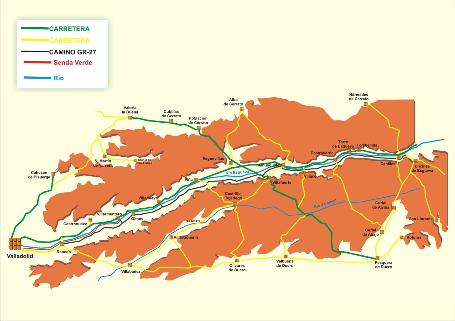 Rio Esgueva Mapa Pesca Y Todo Lo Que Necesita Conocer De l