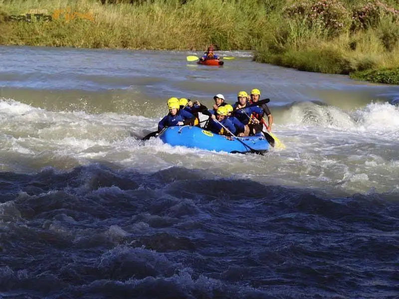 rafting en el rio genil