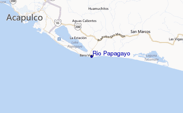 mapa del rio papagayo