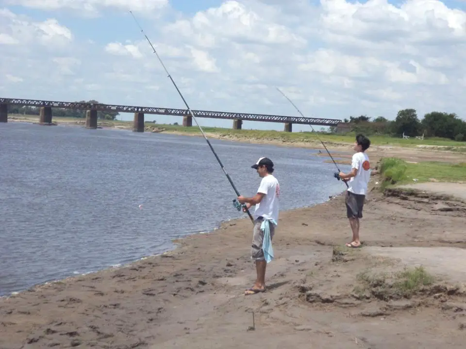 pesca en el rio salado