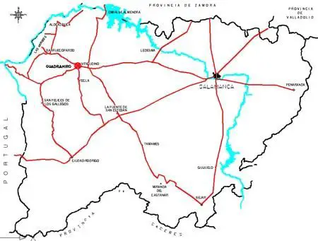 mapa del rio tormes