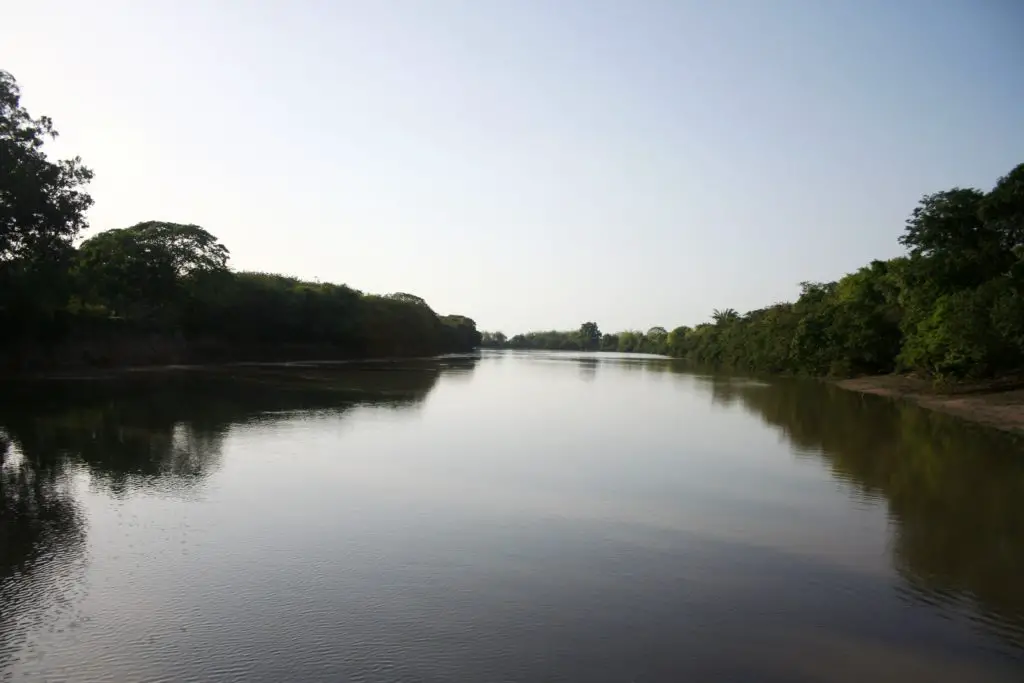el río Casanare hacia el Meta