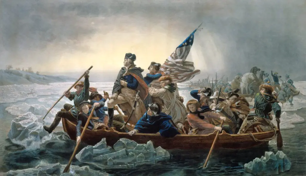 George Washington cruzó el Delaware